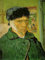 Puzzle 1000 Teile Erwachsene Selbstporträt mit verbundenem Ohr von Vincent Van Gogh 70 x 50 cm Puzzles für Erwachsene Klassische Puzzles 1000 Teile Erwachsene Van Gogh Puzzle