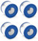 MidGard Ersatz Filterkartusche kompatibel mit Bestway Pool VI Filter für Miami, Monaco Lay-Z-Spa, Vegas, Palm Springs, Flowclear Pool, ersetzt die Originalkartusche 58323 4 STK.