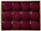 Generisch Weihnachtskugeln 8Cm Flocking Ball Weihnachtskugel Dark Velvet Christmas Ball Christbaumschmuck 12Pcs for Xmas New Year Decoration
