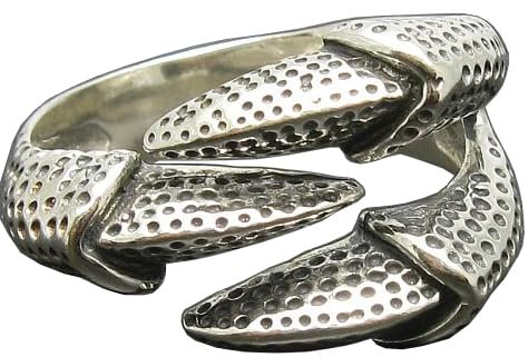 Echtes Sterling Silber herren Ring Drachenklauen massiv punziert 925