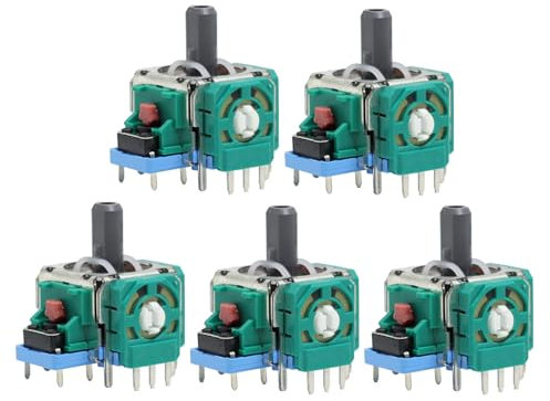 Oupdate 5 Pièces Joysticks Analogiques 3D pour PS4 Contrôleur, Remplacement Module de Bascule Professionnel, Module Remplacement Joystick pour Un Contrôle Précis, Joystick Analogique pour PS4 Manette