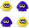 PERFECTSIGHT Lot de 4 capuchons de joystick analogiques pour Nintendo Switch/Switch Lite/Switch OLED (bleu + pieuvre jaune)