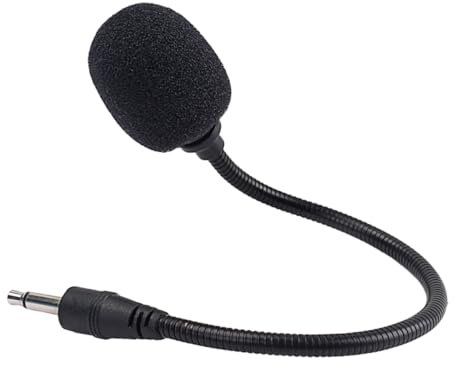 TOYANDONA 205mm Mini Microphone 3.5mm Condenser -directional Sound for Recording and Live Performances