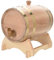 LOCADENCE 5L Eichen Alterungsfass mit Ständer, Vintage Whiskyfass aus Holz, Weinfass, Whiskyspender für Heimtischbier, Whisky, Rum, Portwein