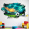 3D Fußball Wandtattoo, Fußball Wandaufkleber Aufkleber, Kinderzimmer Wandsticker Wohnzimmer Küche dekorative Wandaufkleber Cartoon Wandtattoo Kinderzimmer Babyzimmer Hause Wanddekoration