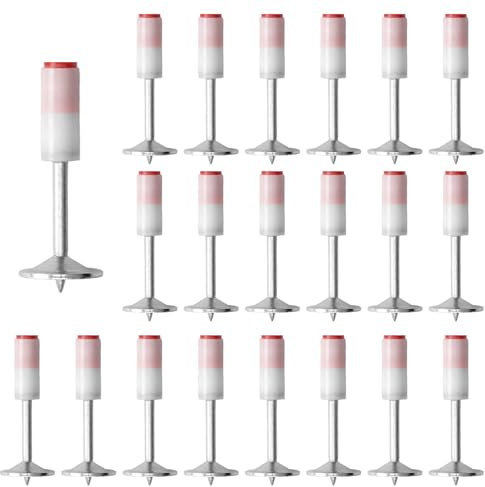 200 Pièces Clou pour Pistolet à Clou 7,3 mm Mini Clous Ronds en Acier, Manuels Clous en Acier Manuel pour Pistolet à Rivets Pneumatiques pour Murale en Béton et Plafond de Fixation et Réparation
