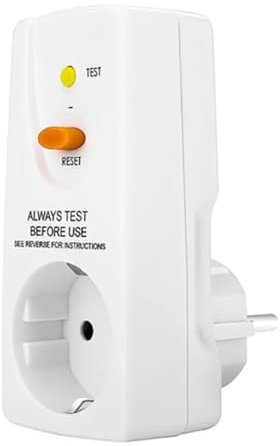 Jevina 16 A Gfci Connecteur anti-fuite Prise RCD Disjoncteur pour usage domestique Prise de sécurité pour protection personnelle Prise européenne