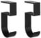 2pcs Purse Hook for Table, Alloy Desk Bag Mount Hanger Multi-Purpose Handbag Holder for Desktop Organizer Backpacks Headphones Keys Umbrellas Water Bottles Hanging (Black)