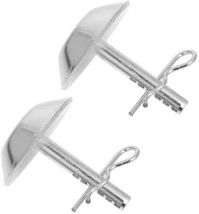 Milisten 2 Satz Schneepflug Gleitfüße Metall Einstellbare Schneepflug Schuhersatzteile Rutschfestes ATV Pflug Zubehör für Sichere Schneeräumung