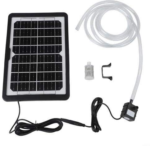 Cloudpower Solar Fountain For Pond, 240L/h Solar Powered Fountain Garden Pond with Bracket Water Feature Pump Kit Adjustable Solar Panel Kit For Outdoor Garden Fish Tank Bird Bath