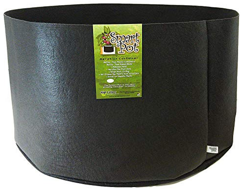 Smart Pots Récipient Côtés Flexibles, Tissu, Noir, 65 Gallon