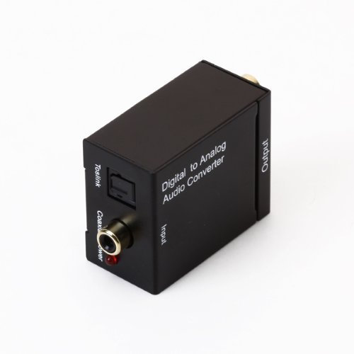 Ex-Pro® SPDIF Digital to Analogue Stereo Professional Audio Converter, Convert Optical/Coaxial Digital Signals to Analogue RCA Left/Right