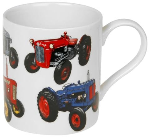 lesser and pavey - Taza de porcelana fina | Tractor | 1 pieza - 13 x 9 x 10 cm