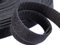 1 m Klettverschluss beidseitig, 20 mm, Klettband, Back to Back, Kabelbinder (Schwarz)