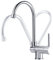 Clever 96095 Grifo de Cocina, 3 Posiciones, Cromado