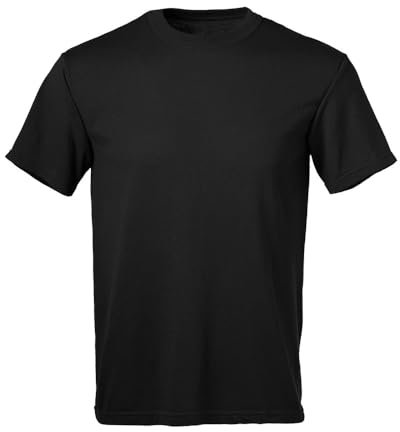 SOFFE Herren-Militär-T-Shirt aus Polyester-Baumwoll-Mischgewebe, 3er-Pack, Schwarz, L