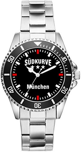 KIESENBERG München Fußball Fan Uhr – Sportliche Armbanduhr im Fan-Design Stilvolle Herren- & Damen-Uhr mit Fußball-Motiv Geschenk für leidenschaftliche Fans aus Bayern - 2292