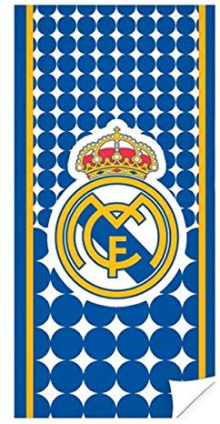 Real Madrid RM171155 - Toallas, Azul, 70x140 cm