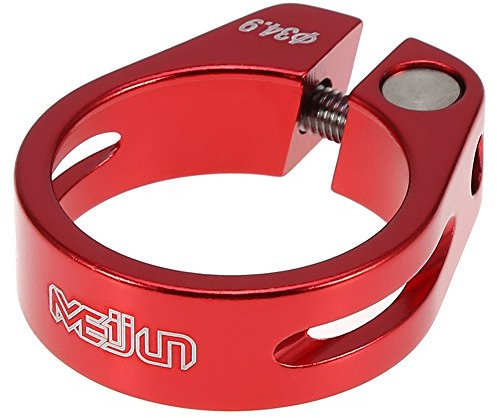 35 Post Klemmen, Sattelklemme 34,9 cm, Orange, Sattelstütze, Sattelstütze, Klemme, 5 Farben, 34,9 mm aus Aluminiumlegierung, Sattelklemme, MTB, Sattelzubehör für Mountainbikes (34,9 mm, rot)