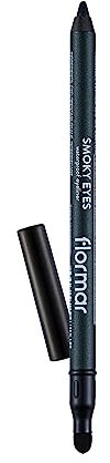 Flormar Smoky Eyes Waterproof Eyeliner - eyeliner wasserfest Stift mit Schwamm-Applikator – Hochpigmentierter Kajalstift für Smoky Eyes & Präzise Linien – 3 Deep Khaki