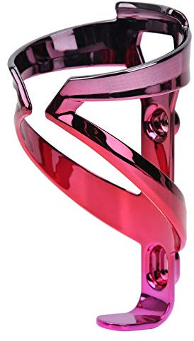 Alomejor Fahrradflaschenkäfig Bunter Fahrrad Wasserflaschenhalter Radfahren Trinkflaschenständer Fahrradzubehör(Schwarz Rot Rosa)