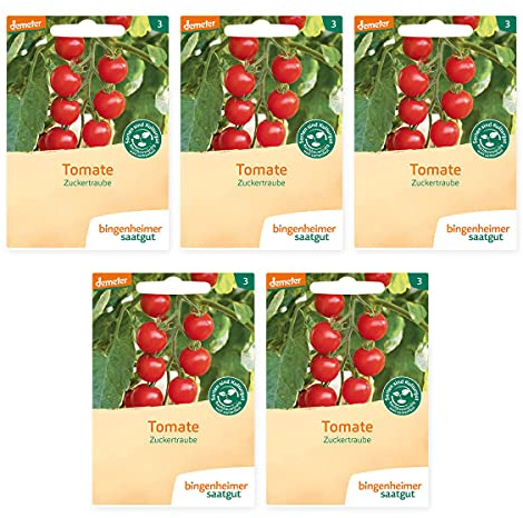 Bingenheimer Saatgut - Cocktailtomate Zuckertraube - 5er Pack