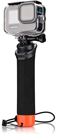 Lammcou Custodia protettiva impermeabile e impugnatura galleggiante compatibile con GoPro Hero 12 11 10 9, custodia subacquea 60M per accessori Hero 12 11 10 9 Underwater Housing Floating Hand Grip