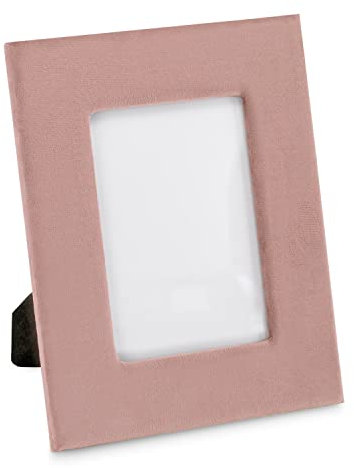 AmeliaHome Bilderrahmen Fotorahmen Samt Velvet Optik Velvo Altrosa