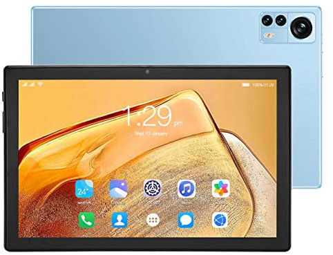 10 Zoll Tablet mit Android 11, 6 GB RAM 256 GB ROM, MT6750 Octa Core Prozessor, IPS HD Bildschirm, Zwei Lautsprecher, 7000 mAh Akku, Unterstützt Anruf, Unterstützt 4G Netzwerk/5G WLAN(Blau)
