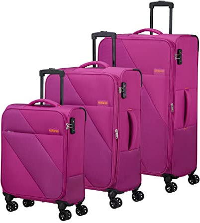 American Tourister Sun Break - Kofferset 3-teilig, Rosa (Fuchsia)