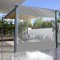 AMXFS Gewebeplane Plane Abdeckplane Transparent mit ösen Wasserdicht 0.55mm Zeltplane aus PVC 530g/m² Wetterfeste Regenplane Regenschutzplane für Pavillon, Balkon, Balkonmöbel, Gartenmöbel 2.5x5m
