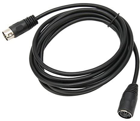 5 Pin MIDI Extension Cord for MIDI Keyboards, Plug and Play, 9.8ft Length, PVC Cable Sheath, Stable Signal Transmission, Long Service Life