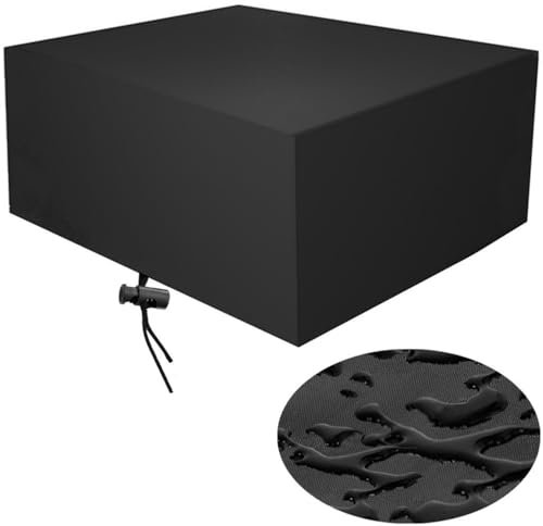 Gartenmöbel Abdeckung Wasserdicht Schutzhülle Gartenmöbel 140x90, Multi Größe Abdeckung Gartenmöbel Winterfest Abdeckplane Gartenmöbel Gartentisch für Möbelsets Tischabdeckung (140x90x70cm)