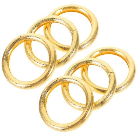 CIYODO 6-teiliges Satz Aus Metall Für Serviettenringe Serviettenhalter Serviettenschnallen Für Tischdeko