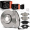 Frankberg 2x Bremsscheiben + 4x Bremsbeläge Vorderachse Kompatibel mit Fabia III Kombi NJ5 1.0L-1.6L 2014-2022 Polo 6C1 6R1 1.0L-2.0L 2009-2024 Replace# 3C0698151B 1J0615301C