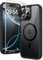 TAURI Magnetic for iPhone 16 Pro Case, and HD Screen Protector, [Not-Yellowing] [Compatible with MagSafe] Shockproof Phone Case for iPhone 16 Pro 6.3 Inch - Black