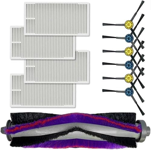 YUETTYY 11 piezas de repuesto de filtro de cepillo lateral para cepillo principal Midea M9 para Eureka NERE10s E10S para robot aspirador Obode A8, accesorios de aspiradora