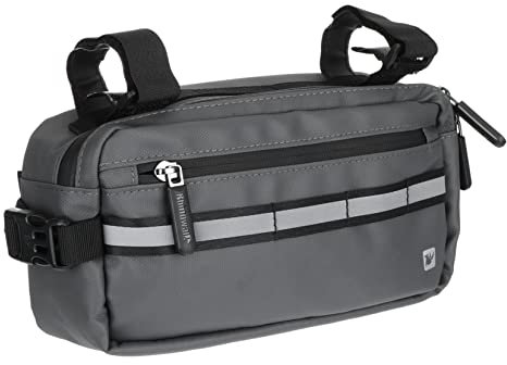 BELLIFFY Große Lenkertasche aus Polyester für Fahrradlenker mit Reflektierendem Markenlogo Sicherer Umgebung für Sommerferien bei Nachtfahrten