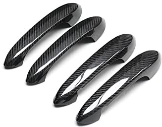FLORENTER Car Door Handle Car Accessories Carbon Fiber Door Handle Trim Frame Sticker Cover Protector for BMW 3 5 Series X3 X4 X5 G20 G30 G01 G02 G05 Outer Door Handle