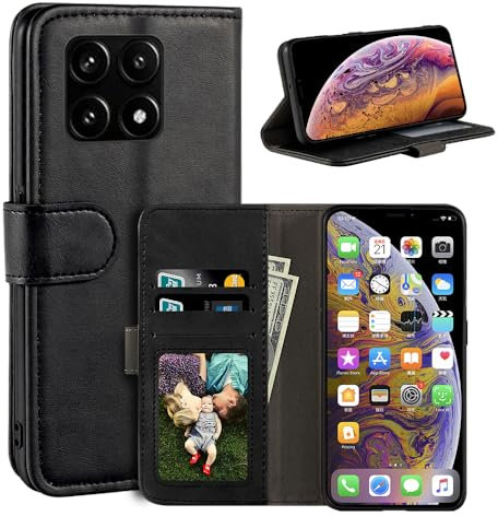 Schutzhülle kompatibel mit Xiaomi Redmi K70 Pro 5G Lamborghini, magnetische Schutzhülle aus PU-Leder, Brieftaschen-Stil, modische Klapphülle mit Kartenfach und Ständer, 6,6 Zoll