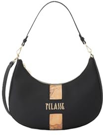 alviero martini Borsa da spalla 1A Classe journey geo in tessuto gommato LMLB399636 black