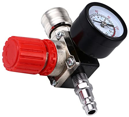 Homoyoyo Luftkompressor Drucksteuerungsregler Drei Loch Drucksteuerventile Für Präzise Druckregelung Ideales Zubehör Für Air Kompressor Langlebiges Und Zuverlässiges Material