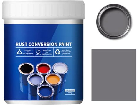 Rostumwandler, 500 g wetterfeste Farbe für Metall, Wetterfeste Rostumwandlerfarbe für Metall (Gray)