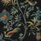 CiCiwind Selbstklebende Tapete Blumen 41×300cm Schwarz Blume und Vögel Tapeten Wasserdicht Möbelfolie Selbstklebend Vinyl Klebefolie Verdicken Vintage Wandtapete Selbstklebend für Wand Möbel Dekor