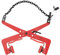TONFEION Bordsteinzange, Versetzzange für schwere Steine, Verstellbare Zangenöffnung 30-51cm, 350KG Tragkraft, Pflastersteinheber für Bagger/Baustellen (Rot)