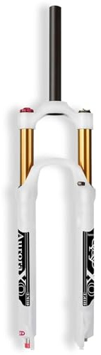 LYYCX AuroraXQ MTB Luft Federgabel 26/27,5 Zoll, Mountainbike Gabel 29 140mm Federweg,mit Rebound Adjust Kompatible 1,5-2,45 Reifen für MTB, AM, XC(Straight Manual Lockout,27,5 Zoll)