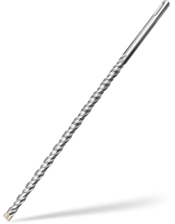 Foret SDS Plus 12mm x 300mm,avec 4 taillants en carbure et double vis,pour pierre naturelle,béton