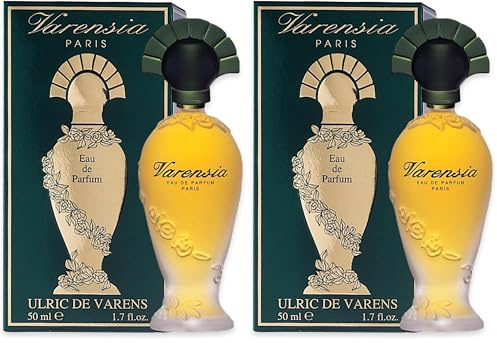 ULRIC DE VARENS - Eau de Parfum Varensia - Floral, Fruité, Chypré - Parfum Femme - Vaporisateur - Made in France - 50 ml (Lot de 2)