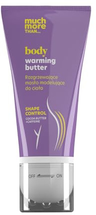 HiSkin Wärmende und modellierende Körperbutter - Anti-Cellulite-Butter mit Koffein und Kakaobutter - spendet Feuchtigkeit und regeneriert die Haut - Massage-Bodybutter - 170 ml - vegan