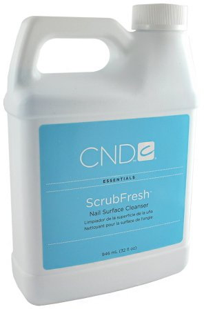 Cnd Cosmetics One Step Scrub Fresh Nail Surface Cleanser Sanitizer 32 Oz Prep Scrubfresh